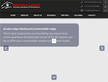 Tablet Screenshot of grizzlylodge.ca